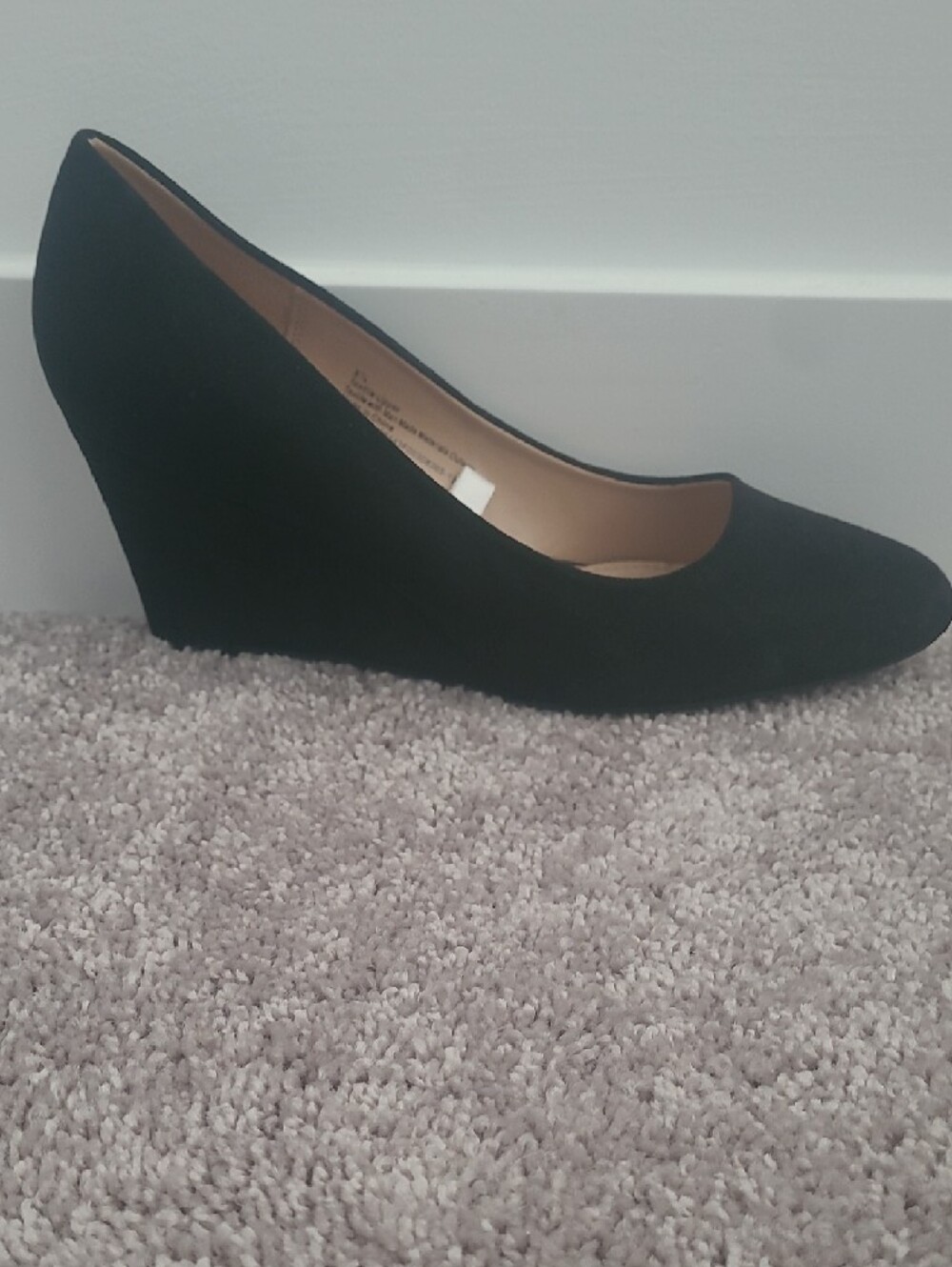 a new day Black Suede-Look Round-Toe Pumps - Picture 3 of 5